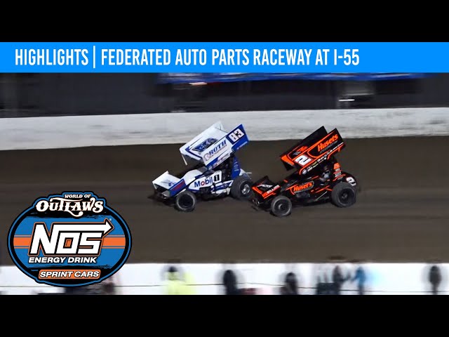 World of Outlaws NOS Energy Sprint Cars | Federated Auto Parts I55 | April 12, 2024 | HIGHLIGHTS