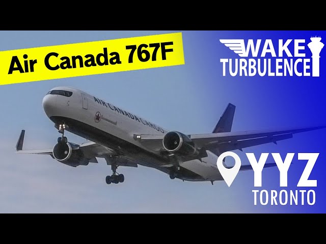 Air Canada Cargo Boeing 767 Lands in Toronto