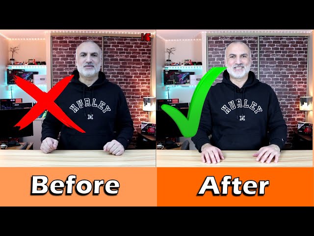 Softbox Lighting Kit Setup and Demo before and after - Video lights