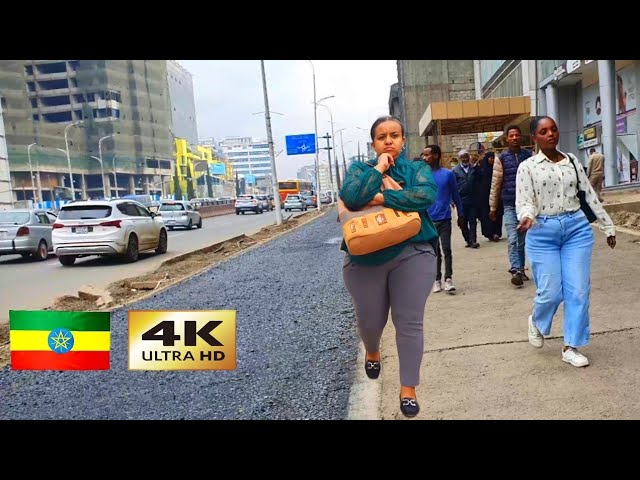 የቦሌ ኮሪደር ልማት ከምን ደረሰ? ተመልከቱ 🇪🇹 Addis Ababa walking Tour 2024 , Ethiopia [4K]