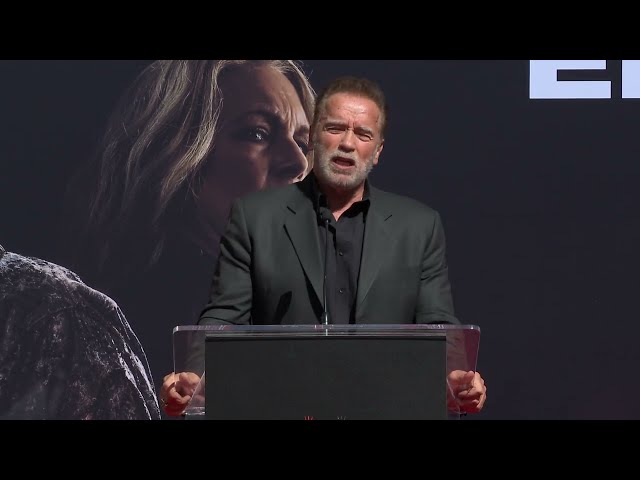 Jamie Lee Curtis Hand And Footprint Ceremony - Arnold Schwarzenegger Speech (Official video)