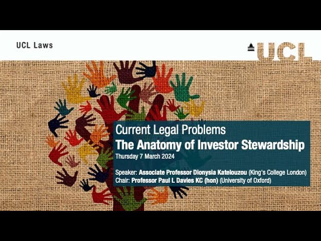 The Anatomy of Investor Stewardship