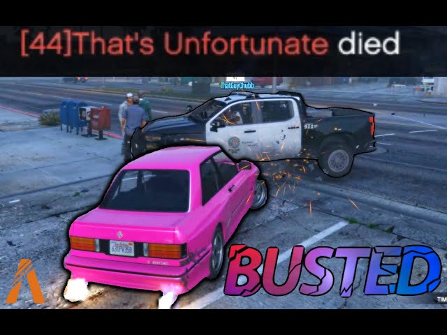 HILARIOUS GTA V Police Chase | FiveM: Busted (full chase)
