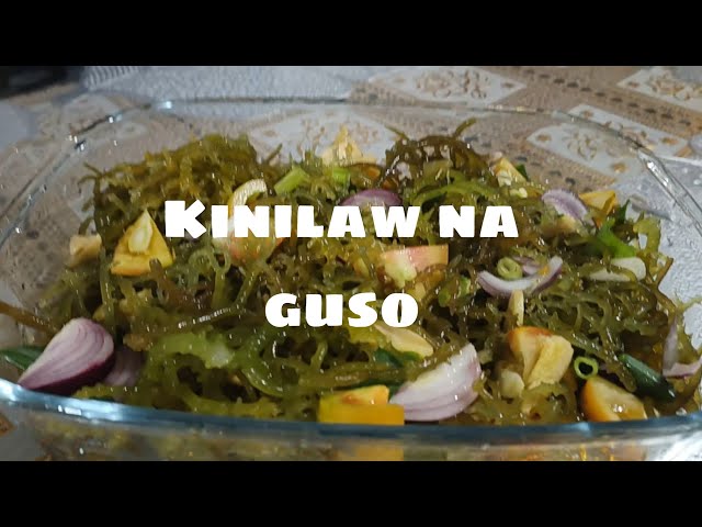 Simpleng paggawa ng kinilaw na guso o seaweed salad /delicious appetizer