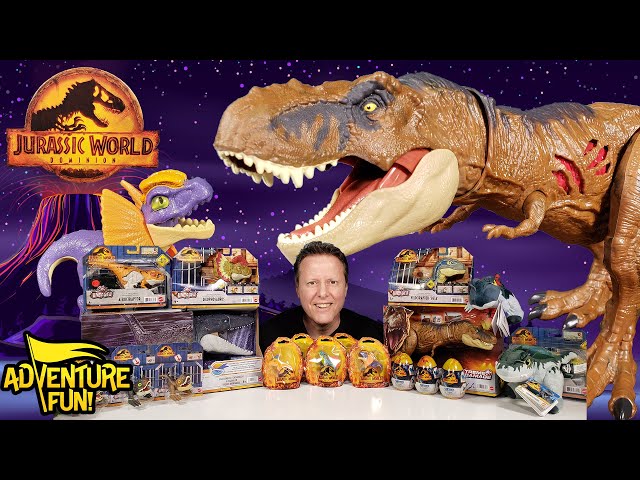 Jurassic World Dominion Dinosaur Toy Action Figures Including T-Rex AdventureFun Toy Review (2022)!