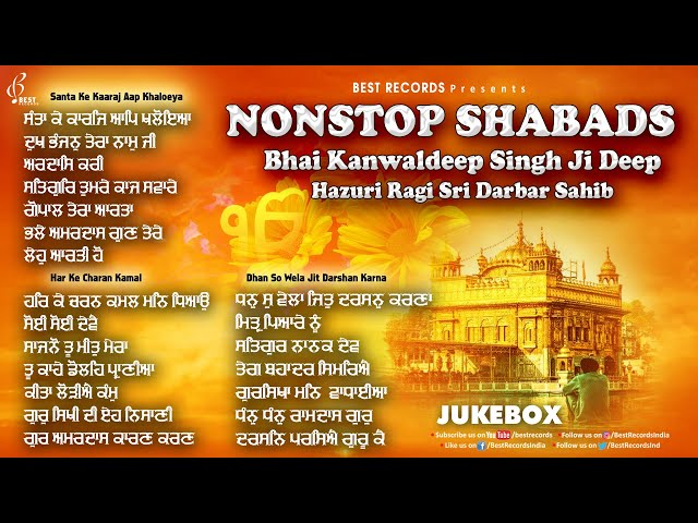 New Shabad Gurbani Kirtan 2024 - Bhai Kanwaldeep Singh Ji Deep (Nonstop Jukebox) - Shabad Kirtan