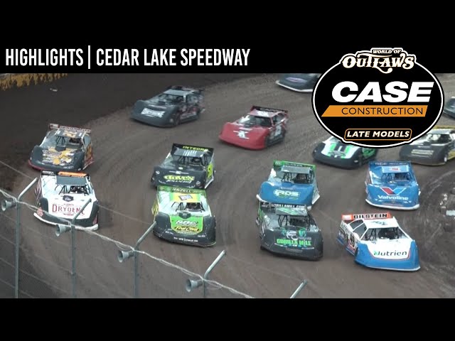 World of Outlaws CASE Late Models at Cedar Lake Speedway August 6, 2022 | HIGHLIGHTS