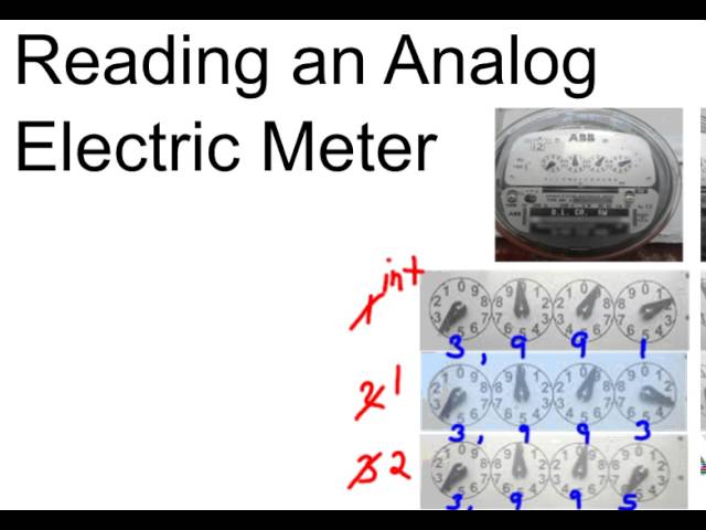 Reading an Analog Electric Meter & Calculate Usage and Cost