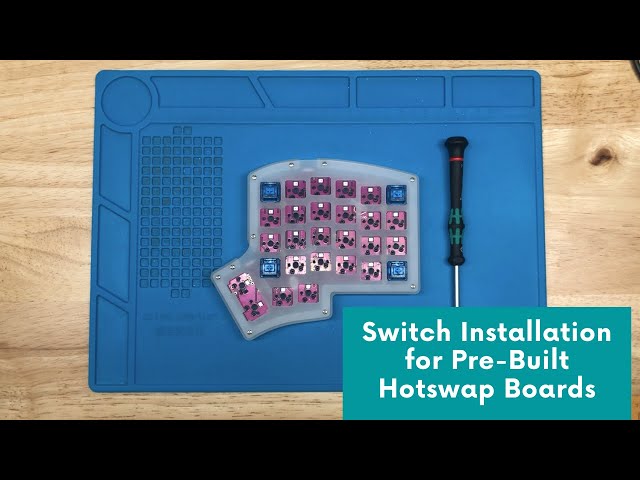 Switch Installation for Pre-Built Keebio Hotswap Keyboards