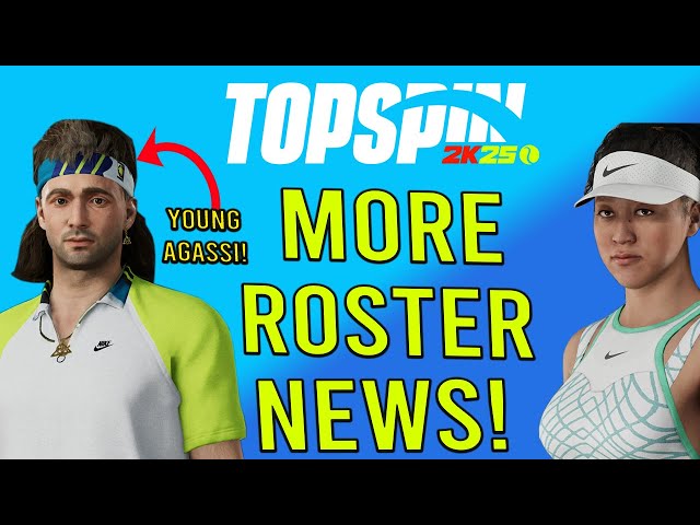 TOPSPIN 2K25: MORE ROSTER NEWS, Player models, Career mode & MORE