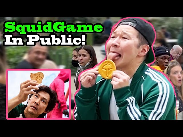 SQUID GAME IN REAL LIFE! (in public!!)