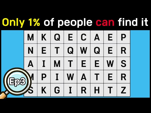 ONLY GENIUS CAN FIND  |  Find the Hidden Word | Word Search | Scrambled Word Game | Guess the Word
