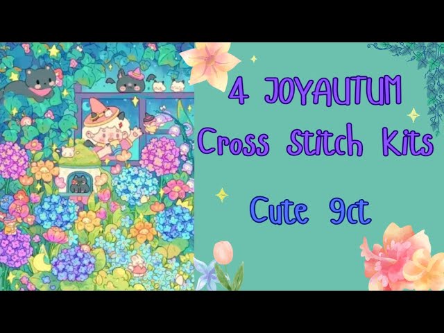 JOYAUTUM 9 CT Stamped Cross Stitch Kits - NimCrafts #joyautum #aliexpress #kawaiicrafts
