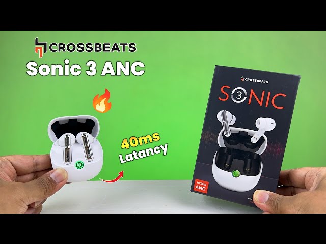 This is The Best Gaming Earbuds With 30dB ANC Under 2000 ⚡️ Crossbeats Sonic 3 ANC ⚡️