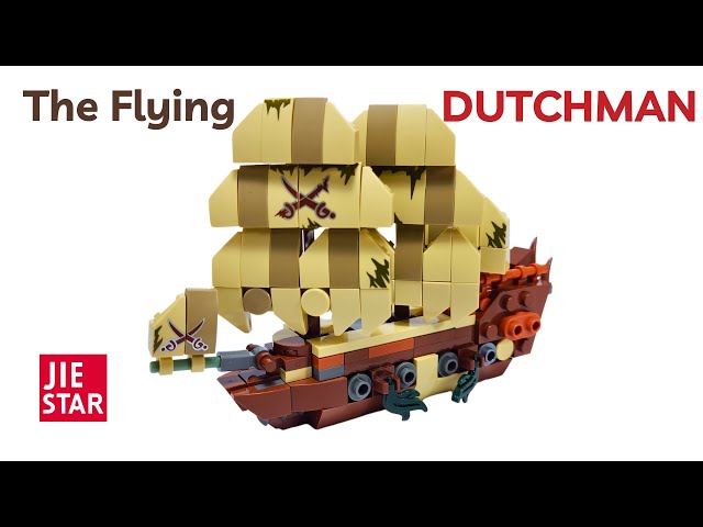 LEGO Pirate Ship Speed Build - Flying Dutchman 36202  JIE Star Blocks - (NON-LEGO)