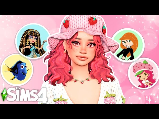 RECREATING ICONIC CHARACTERS IN THE SIMS 4!🍓