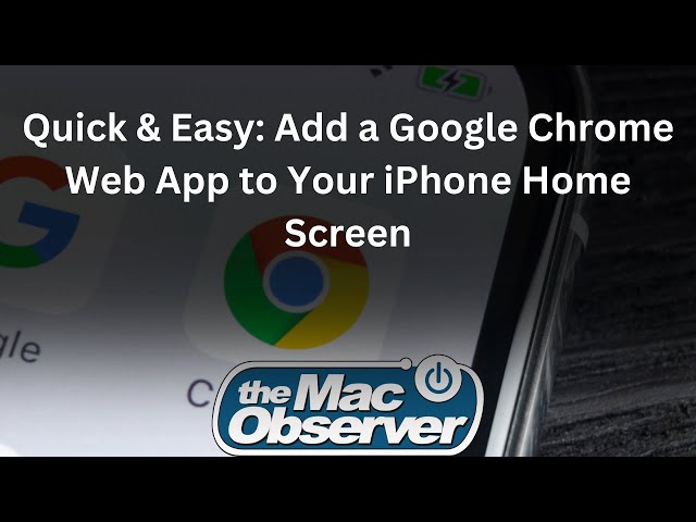 Quick & Easy: Add a Google Chrome Web App to Your iPhone Home Screen