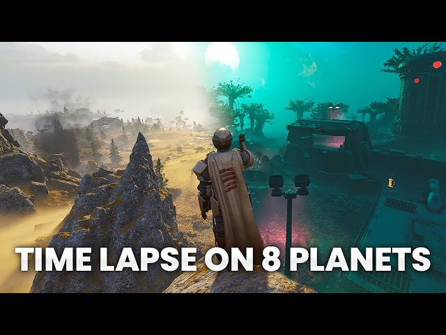 Helldivers 2 Time Lapse on 8 Planets (4K)