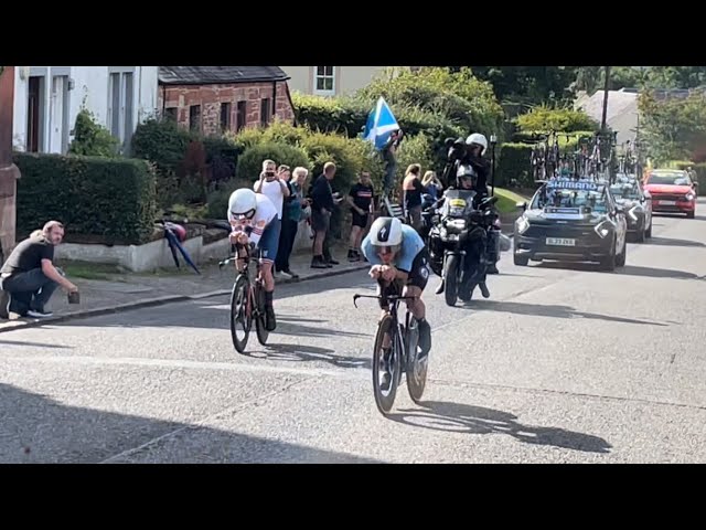 Remco Evenepoel PASSES Geraint Thomas to WIN UCI World Time Trial Champs! Stirling 11/08/23