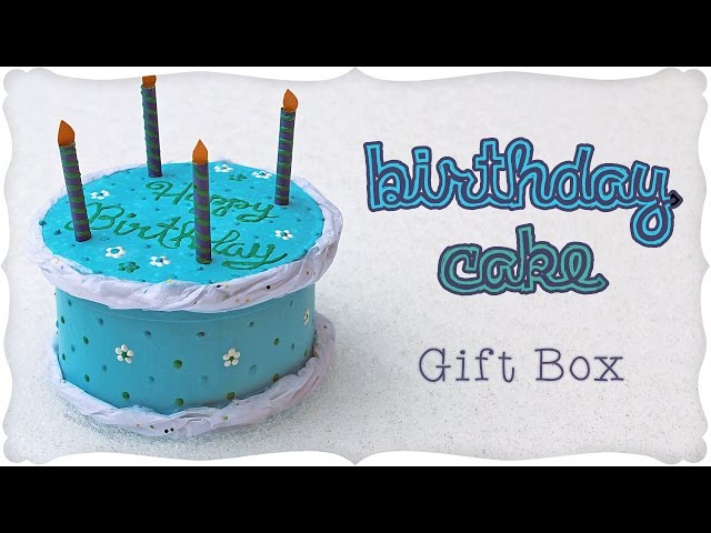 Mini Birthday Cake Gift Box Tutorial 🎂