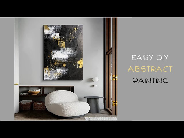 Easy DIY Textured Art Suitable For Almost Any Interior Design Style | Abstract Painting Tutorial