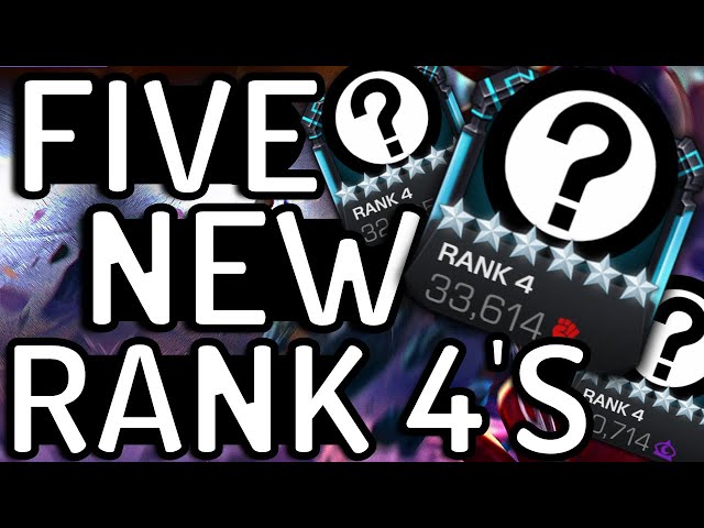 My FIVE New Rank 4 6 Star Champions Are...