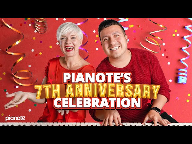 It's Pianote's 7th Anniversary Celebration! 🎹🎉 Songs, Cake, and Giveaways!