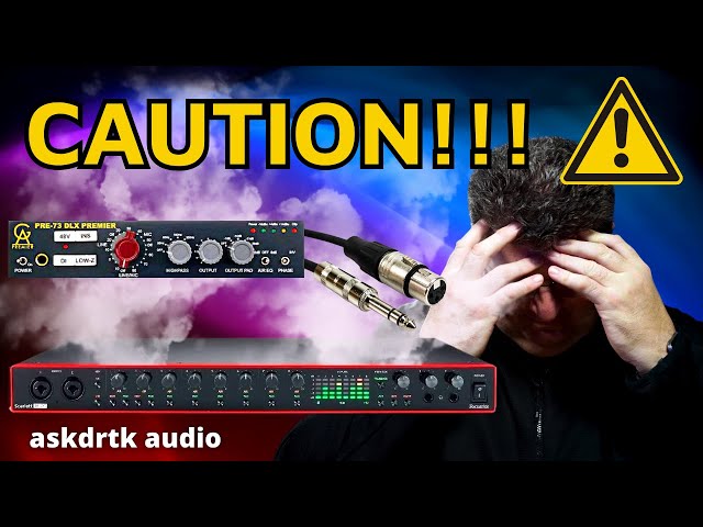 How to Connect a Mic Preamp to an Audio Interface Without Breaking Anything...