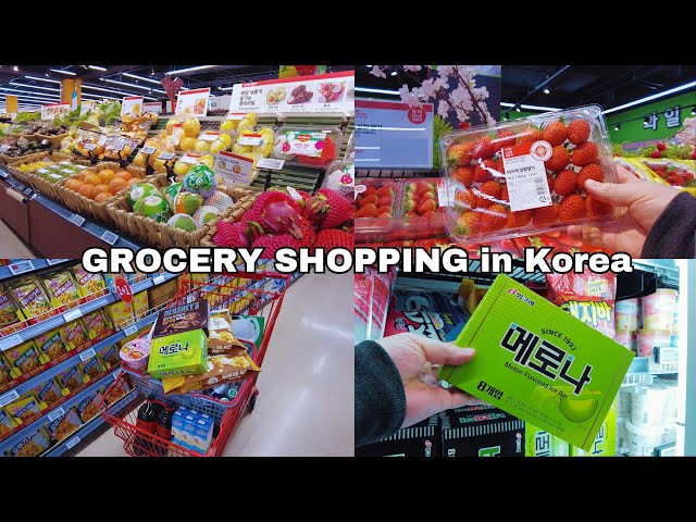 Grocery Shopping in Korea | Spring Grocery with Prices | Shopping in Korea | Korean Supermarket