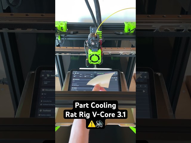 Part-Cooling am Rat Rig V-Core 3.1 🥶🔊 #3ddruck
