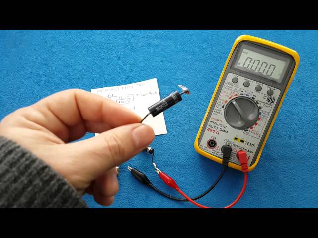 How to test a microwave oven diode high voltage  CL01-12 / como probar un diodo de microondas HV