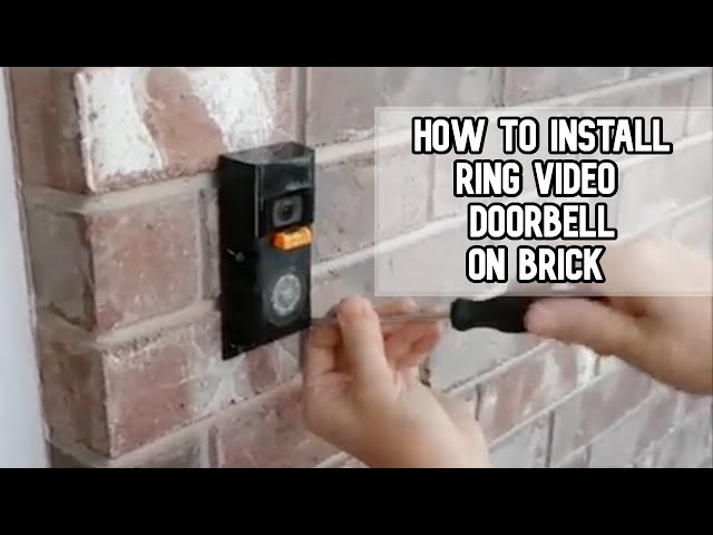 How to install Ring Video Doorbell on brick siding of your home DIY video #ring #ringdoorbell2
