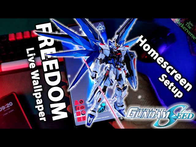 STRIKE FREEDOM!! - Gundam Seed -🤖- Live Wallpaper & Android setup - Customize your Homescreen -EP195