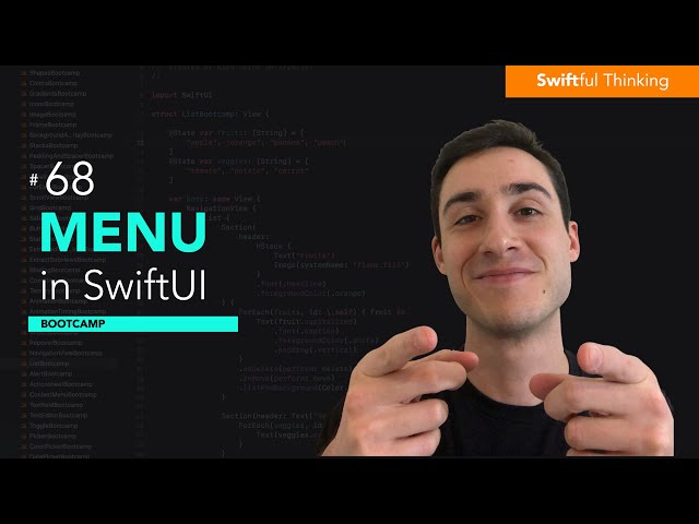 How to use Menu in SwiftUI | Bootcamp #68