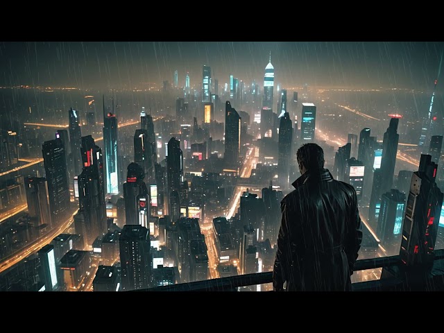 Blade Runner Vibes: Ambient Rainfall | Relaxing Cyberpunk Soundscape