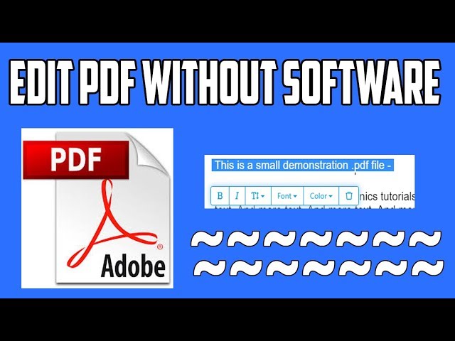 How To Edit Any PDF Document Without Any Software