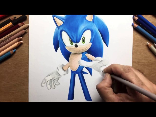 Drawing: Sonic The Hedgehog - Timelapse | Artology