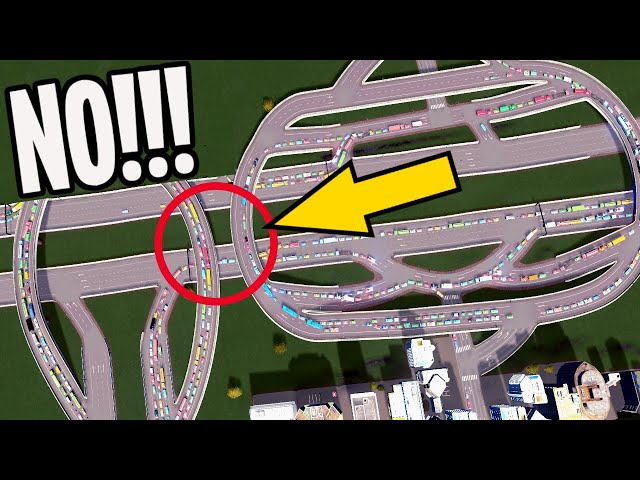 Why This Junction Causes Traffic & How to Fix it in Cities Skylines!