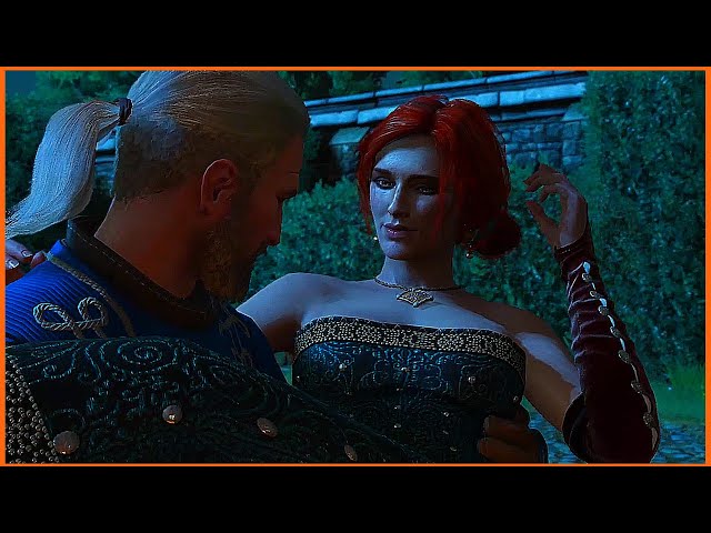 Geralt Refuses To Kiss Triss At Vegelbud's Masquerade Ball - The Witcher 3