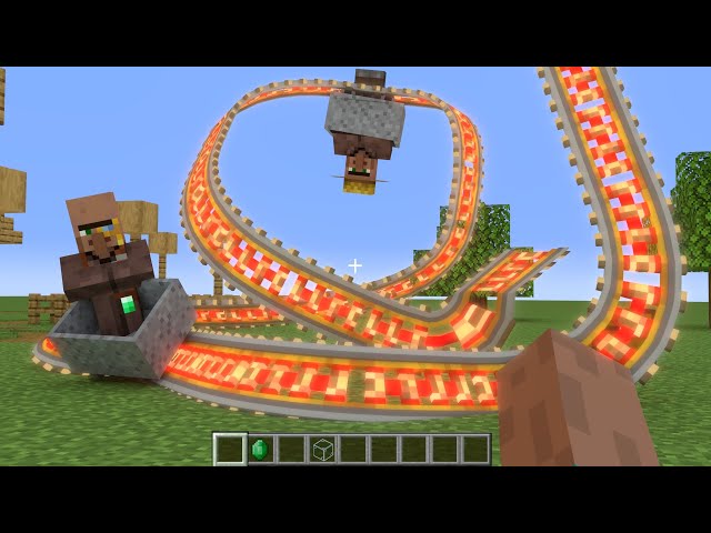 Realistic Roller Coaster in Minecraft