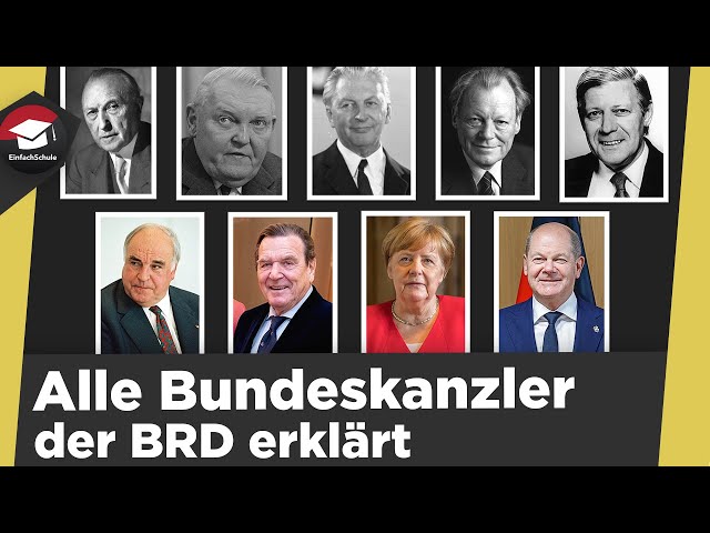 Die Bundeskanzler der BRD erklärt - Wie prägten sie Deutschland? Alle Bundeskanzler kurz erklärt!