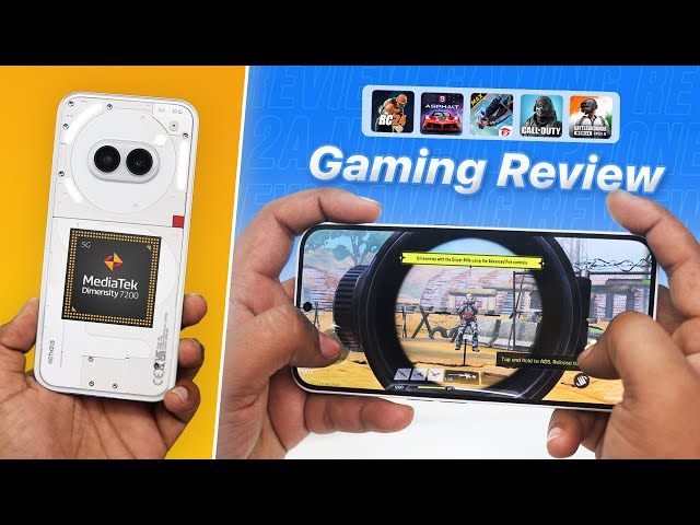 Nothing Phone 2a Detailed Gaming Review after 2 Update🔥 BGMI, COD, Free Fire, Asphalt 9, RC 24 🎮🔥