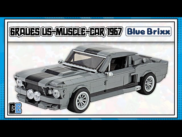 REVIEW: BLUEBRIXX Graues US-Muscle-Car 1967