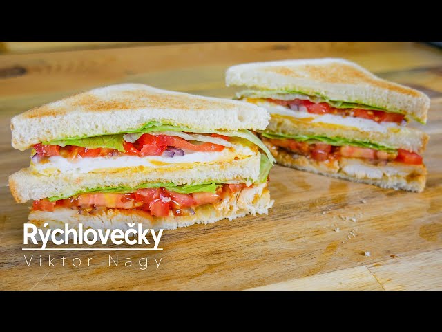 Club sandwich z kuracieho mäsa s BBQ omáčkou | Viktor Nagy | rýchlovečky