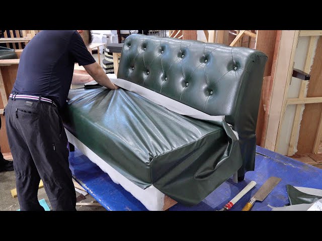 Process of Making Karaoke Sofa That Doesn't Burn. Korean Furniture Manufacturing Factory