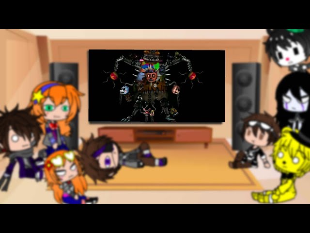 Afton Family + Golden Freddy + Puppet + Ennard reacts to cursed images