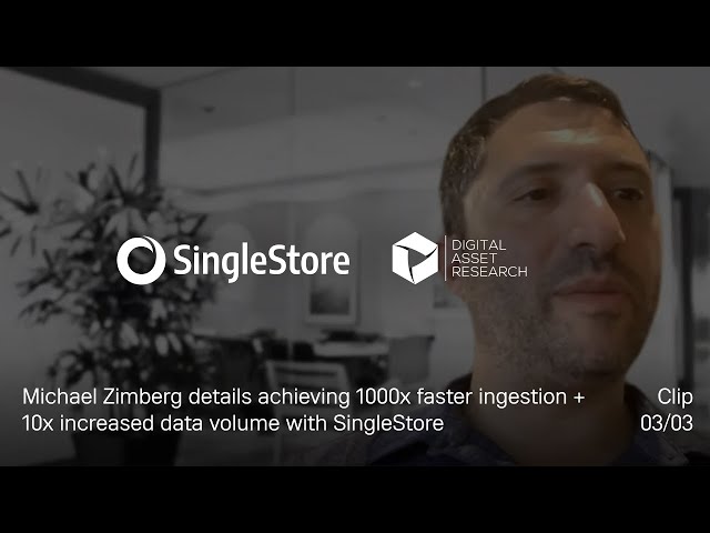 DAR reduces TCO 50% while managing 10X the data with SingleStore