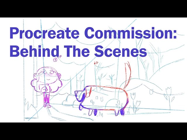 Procreate Commission: Behind the Scenes! (Educational Video From Sketch to Finished Animation!)
