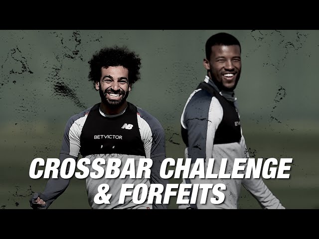 Forfeit Crossbar Challenge: Salah, Lovren, Oxlade-Chamberlain and Wijnaldum