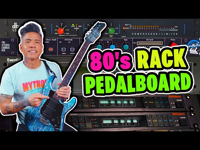 ULTIMATE "80s Rack" Pedalboard Build | Lukather Landau Huff Tones